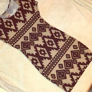 Printed pencil dress